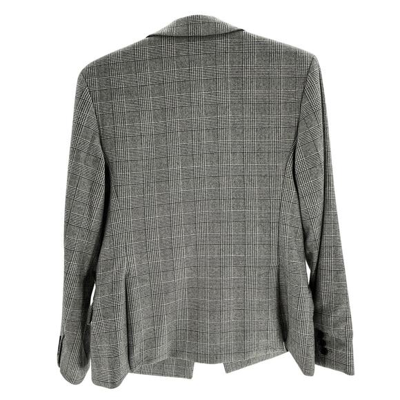 Allsaints Tailored Grey Bea Check Blazer Size 6 - Picture 3 of 4